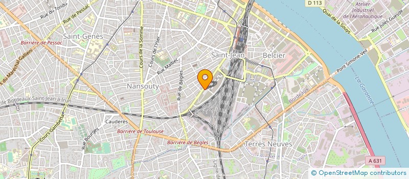 localisation de l'entreprise MADAME AUDE CHANTELOUBE à BORDEAUX