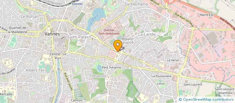 localisation de l'entreprise MADAME AUDE CHANTEREAU à VANNES