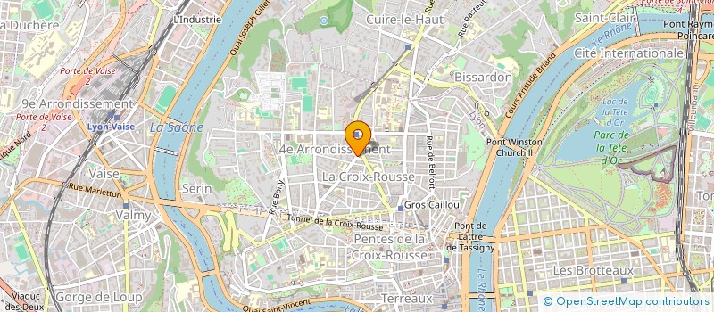 localisation de l'entreprise MADAME AUDE CHAPUIS à LYON