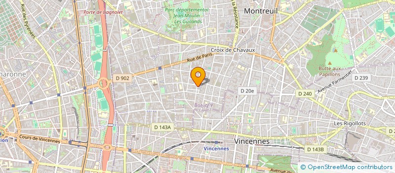 localisation de l'entreprise MADAME AUDE CHARIE à MONTREUIL