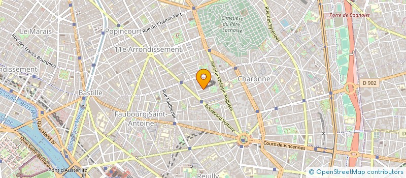 localisation de l'entreprise MADAME AUDE CHAUMAZ  PARIS