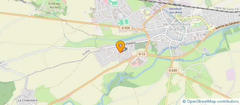 localisation de l'entreprise MADAME AUDE CHAUMEIL  VERNEUIL D'AVRE ET D'ITON