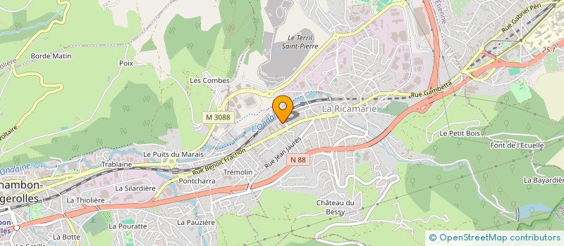 localisation de l'entreprise MADAME AUDE CHAUVIDAN  LA RICAMARIE