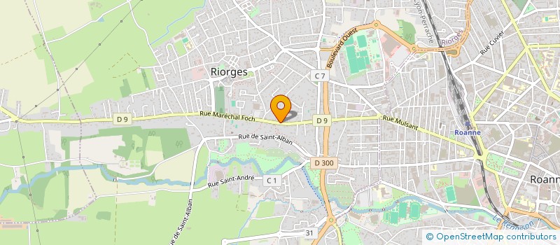 localisation de l'entreprise MADAME AUDE CHAVRIER à RIORGES