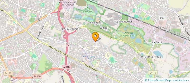 localisation de l'entreprise MADAME AUDE CHEREAU  TRELAZE