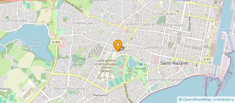 localisation de l'entreprise MADAME AUDE CORBIN  SAINT-NAZAIRE