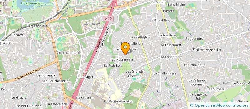 localisation de l'entreprise MADAME AUDE CORMIER  SAINT-AVERTIN