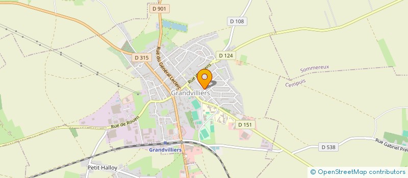 localisation de l'entreprise MADAME AUDE CORROENNE  GRANDVILLIERS