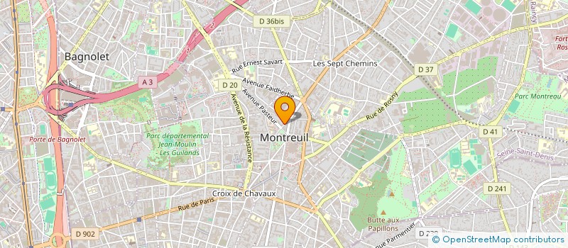 localisation de l'entreprise MADAME AUDE COTELLI à MONTREUIL