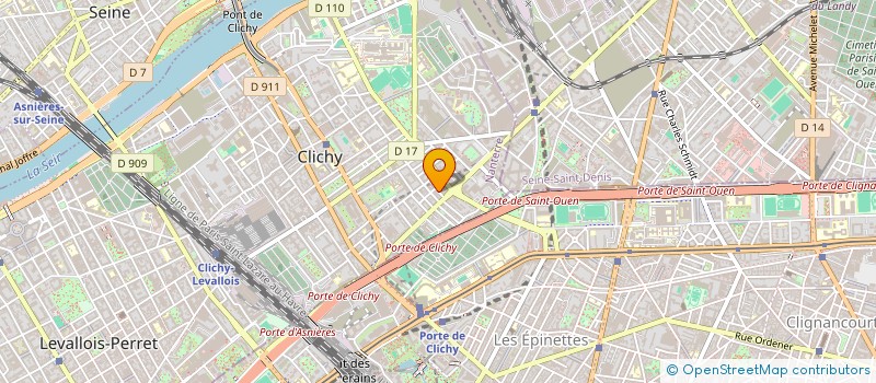 localisation de l'entreprise MADAME AUDE D'AUBAREDE à CLICHY