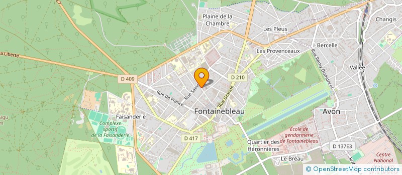 localisation de l'entreprise MADAME AUDE DAVID  FONTAINEBLEAU