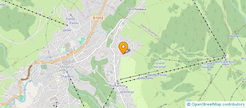 localisation de l'entreprise MADAME AUDE DE BROSSAND  MEGEVE