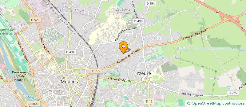 localisation de l'entreprise MADAME AUDE DE CERTAINES à YZEURE