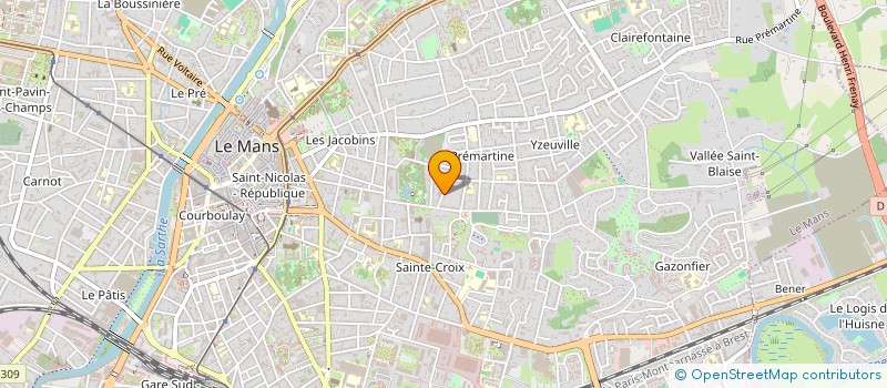 localisation de l'entreprise MADAME AUDE DE FROISSARD DE BROISSIA  LE MANS