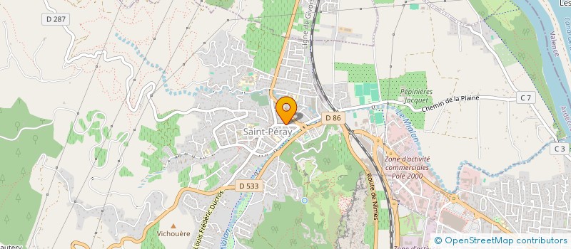 localisation de l'entreprise MADAME AUDE DE LA FAGE  SAINT-PERAY