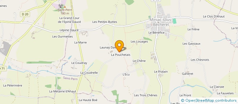 localisation de l'entreprise MADAME AUDE DE LA VILLEON  MINIAC-SOUS-BECHEREL