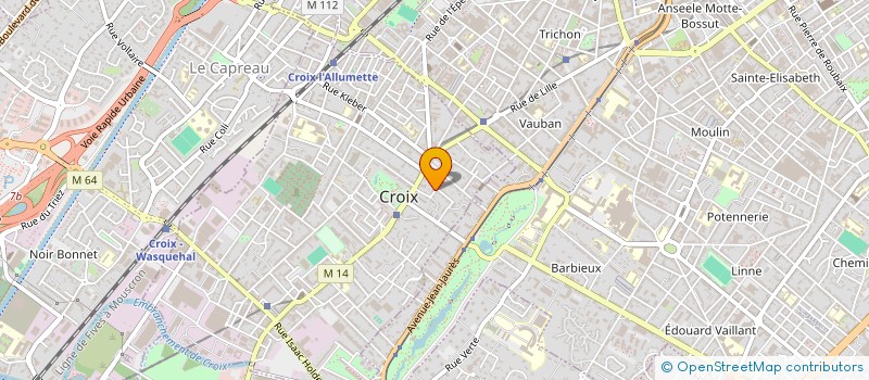 localisation de l'entreprise MADAME AUDE DE QUATREBARBES à CROIX