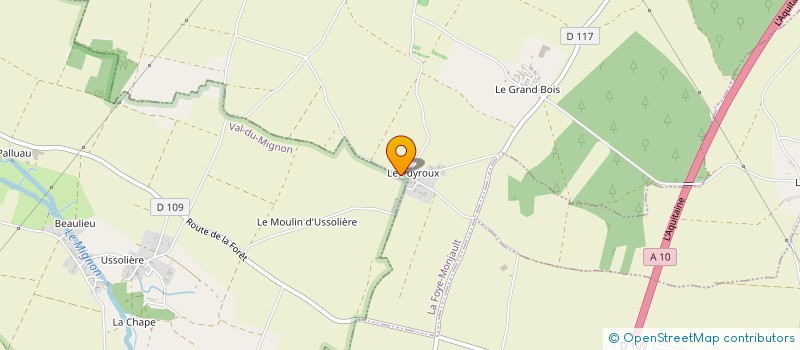 localisation de l'entreprise MADAME AUDE DEBORDE  BEAUVOIR-SUR-NIORT