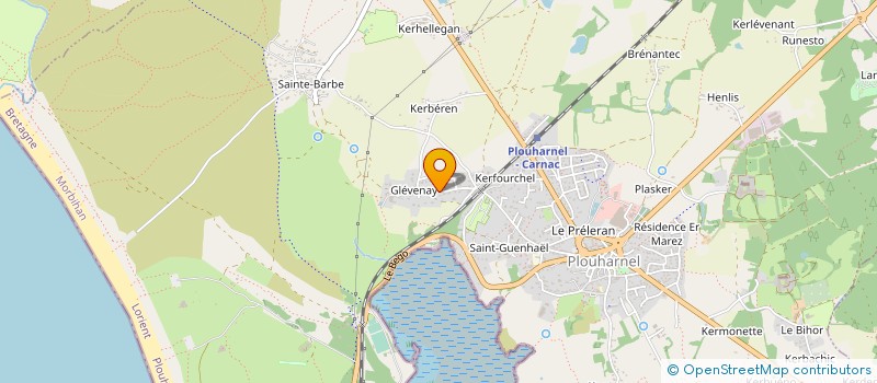 localisation de l'entreprise MADAME AUDE DEBUIRE  PLOUHARNEL