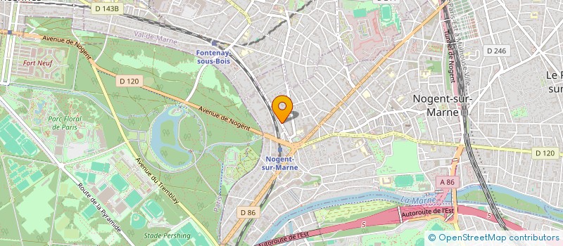 localisation de l'entreprise MADAME AUDE DEGRASSAT à NOGENT-SUR-MARNE