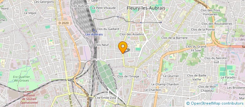 localisation de l'entreprise MADAME AUDE DEJEAN à FLEURY-LES-AUBRAIS