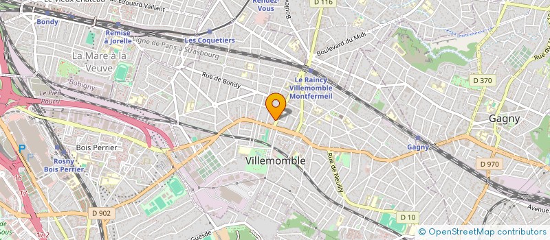 localisation de l'entreprise MADAME AUDE DELIONNET à VILLEMOMBLE