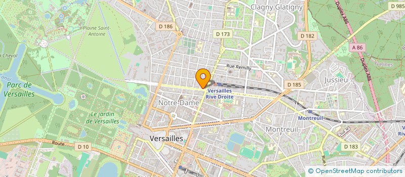 localisation de l'entreprise MADAME AUDE DERQUENNE à VERSAILLES