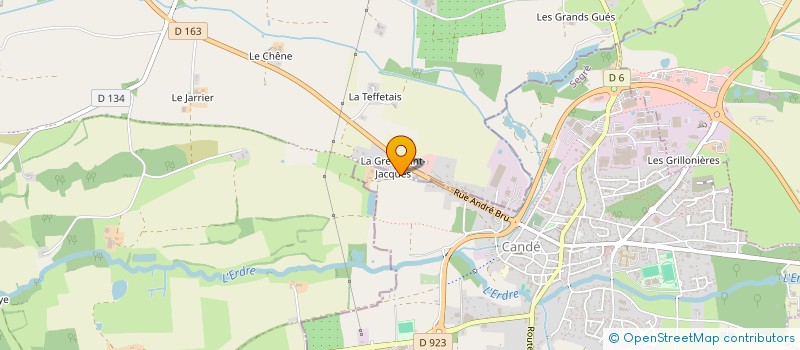 localisation de l'entreprise MADAME AUDE DERSOIR  VALLONS-DE-L'ERDRE