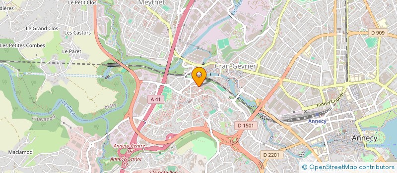 localisation de l'entreprise MADAME AUDE DESCOURS à ANNECY