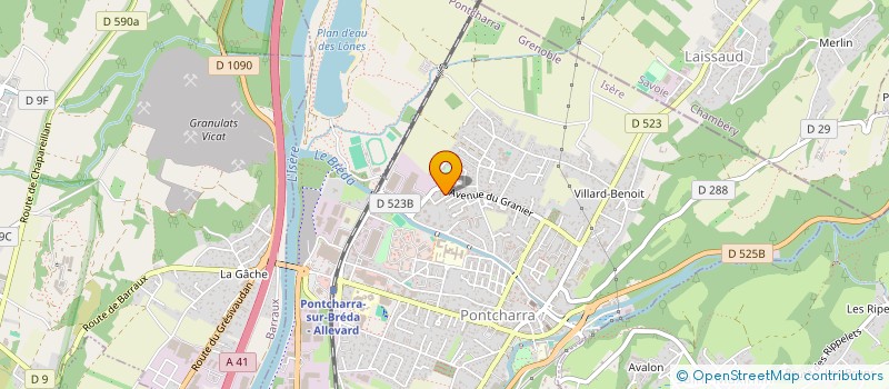 localisation de l'entreprise MADAME AUDE DOMINIQUE ROBERT  PONTCHARRA