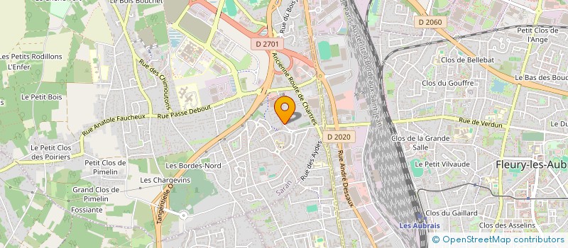localisation de l'entreprise MADAME AUDE DONNADIEU à SARAN