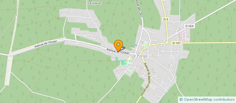 localisation de l'entreprise MADAME AUDE DOREAU  LE PORGE