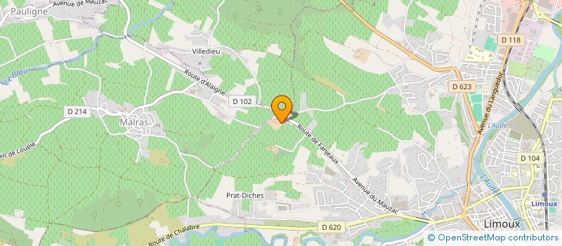 localisation de l'entreprise MADAME AUDE DOURNEAU  LIMOUX