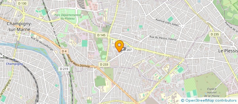 localisation de l'entreprise MADAME AUDE DOUZOBEU à CHAMPIGNY-SUR-MARNE