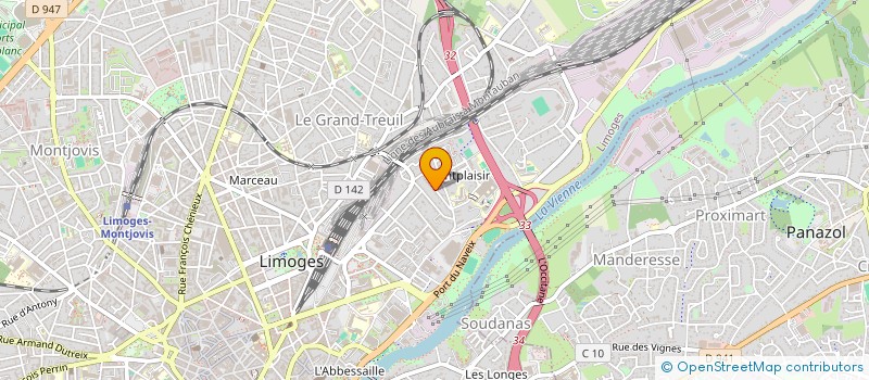 localisation de l'entreprise MADAME AUDE DUTOUR à LIMOGES