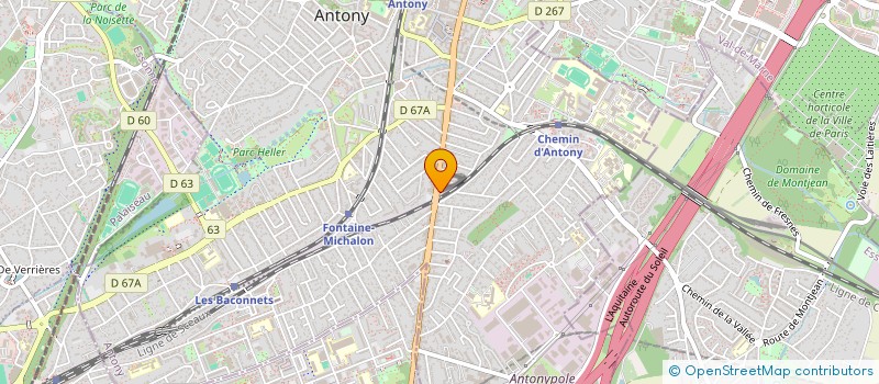 localisation de l'entreprise MADAME AUDE EMMANUELLE BONSERGENT à ANTONY