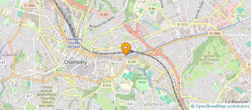 localisation de l'entreprise MADAME AUDE ERCEAU à CHAMBERY