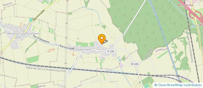 localisation de l'entreprise MADAME AUDE-ESTELLE DUFOURT  OLWISHEIM