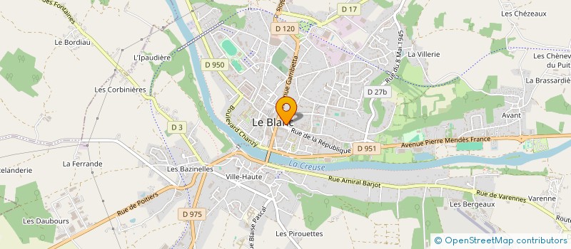 localisation de l'entreprise MADAME AUDE FAUDUET à LE BLANC