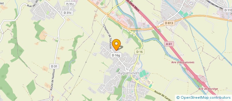 localisation de l'entreprise MADAME AUDE FOSSEUX  AYGUESVIVES