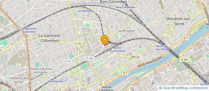 localisation de l'entreprise MADAME AUDE FOURGOUX à BOIS-COLOMBES