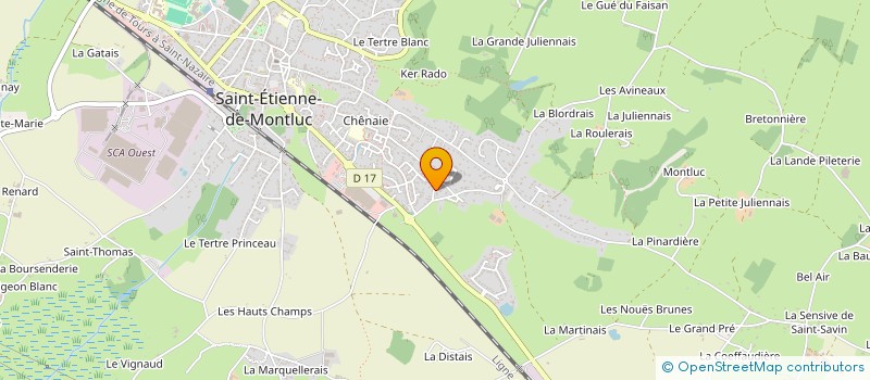 localisation de l'entreprise MADAME AUDE FOURNIS  SAINT-ETIENNE-DE-MONTLUC
