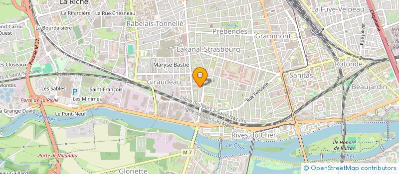 localisation de l'entreprise MADAME AUDE FRESLON  TOURS