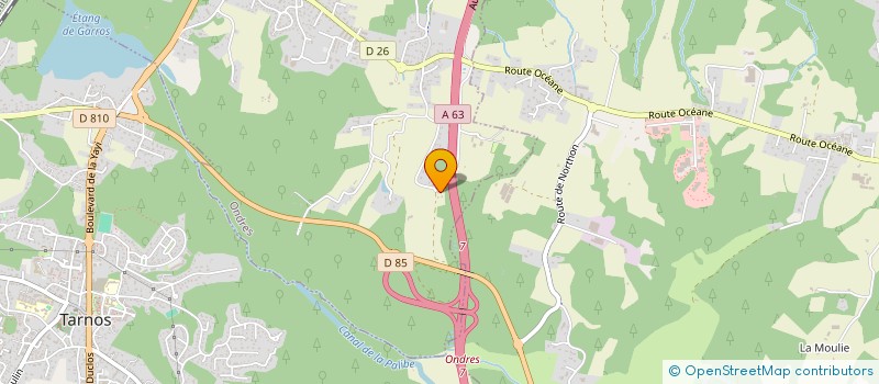 localisation de l'entreprise MADAME AUDE FRIDRICI  ONDRES