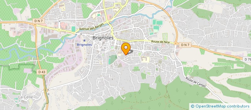 localisation de l'entreprise MADAME AUDE FRIMIN à BRIGNOLES