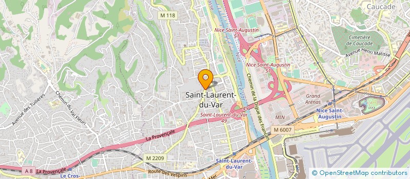 localisation de l'entreprise MADAME AUDE FUSELIER à SAINT-LAURENT-DU-VAR