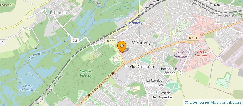 localisation de l'entreprise MADAME AUDE GAHERY à MENNECY