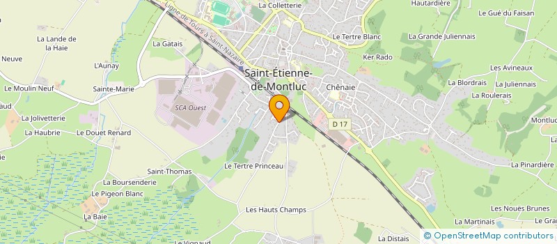 localisation de l'entreprise MADAME AUDE GANDILLON à SAINT-ETIENNE-DE-MONTLUC
