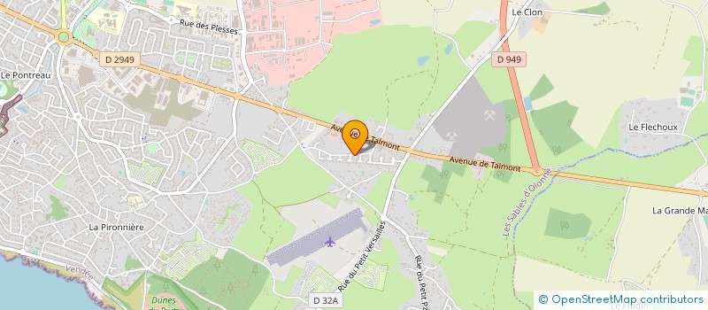 localisation de l'entreprise MADAME AUDE GARNERIN à LES SABLES D'OLONNE