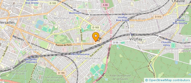 localisation de l'entreprise MADAME AUDE GAUTIER à VERSAILLES